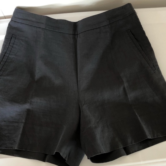 Brunello Cucinelli Blue Linen Shorts - Picture 3 of 6